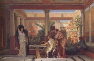 Alma-Tadema, Sir Lawrence Gustave Boulanger,The Rehearsal in the House of the Tragic Poet (mk23) Germany oil painting art